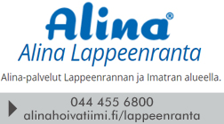 Alina Lappeenranta / Hoiva- ja siivousapu Liisa Oy logo